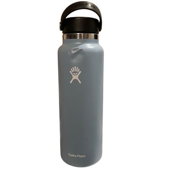 Hydro Flask Blue Wide Mouth 40oz TempShield Water Bottle Stainless Steel - Picture 1 of 6